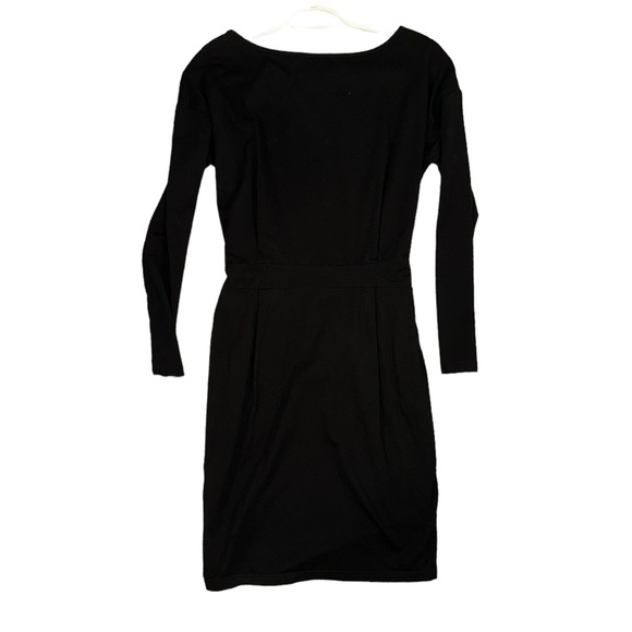 Women’s PrettyGarden Maternity Black Long Sleeve Round Neck Mini Dress. Size L. - Picture 4 of 16